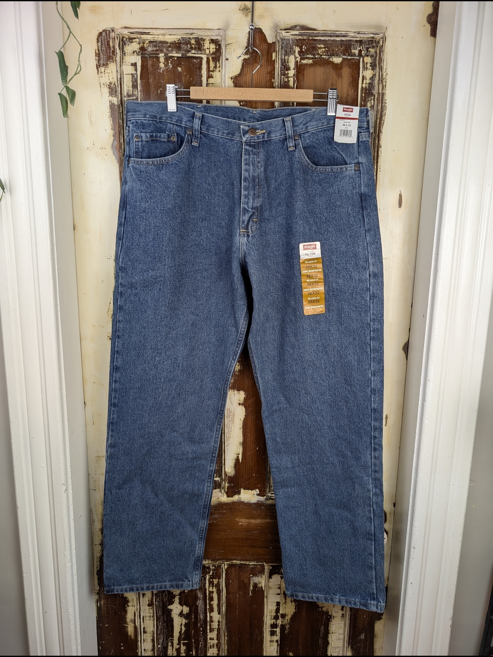 Vintage Y2K Deadstock Wrangler Five Star Jeans 38x32 Western Workwear NWT Rodeo